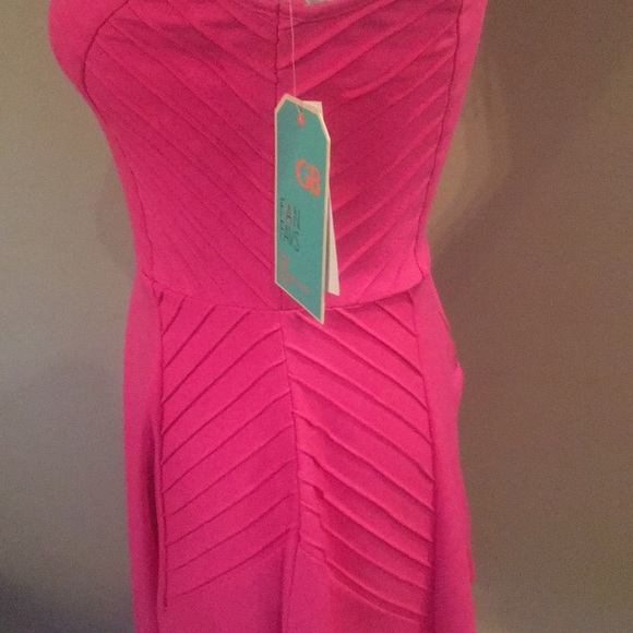 Gianni Bini Hot Pink Fit and Flare Dress - Picture 4 of 8